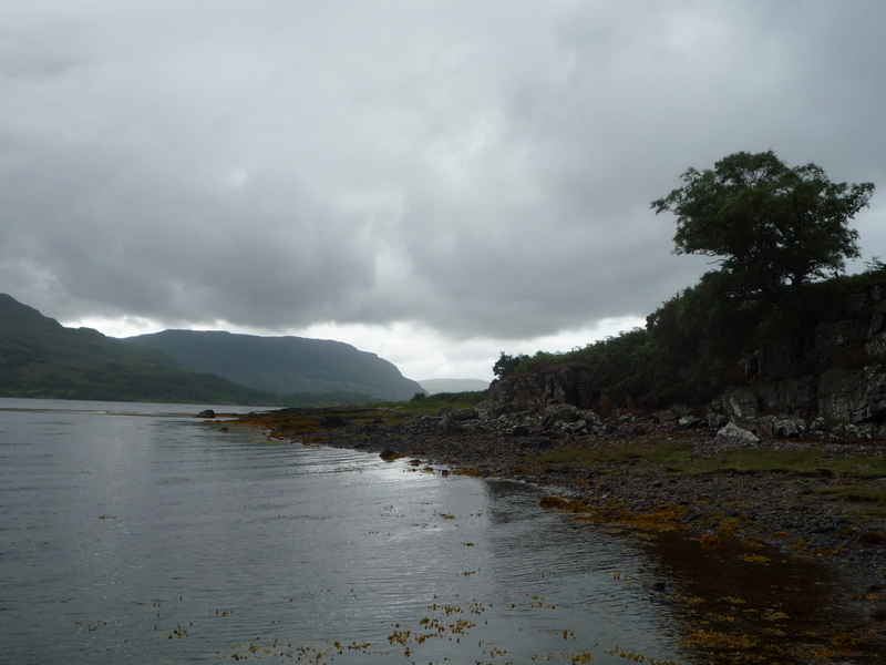 Am Ploc, a small promontory at the head of Loch Torridon