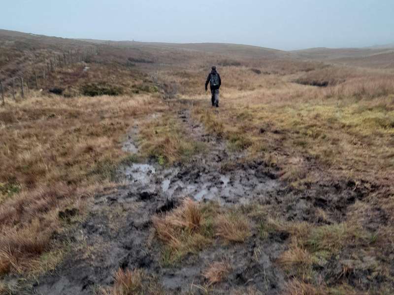 Slog through a bog on Ben Challum