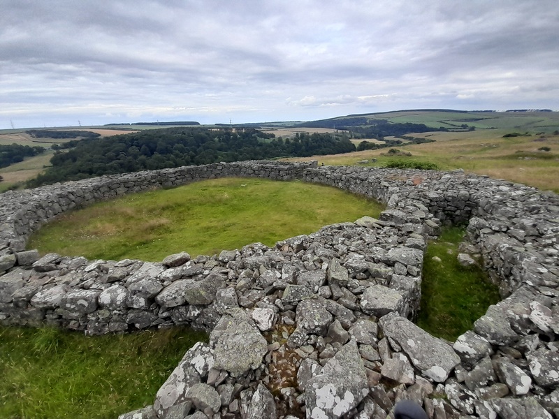 Edin Hall Broch overlooking the valley of the Whiteadder Water