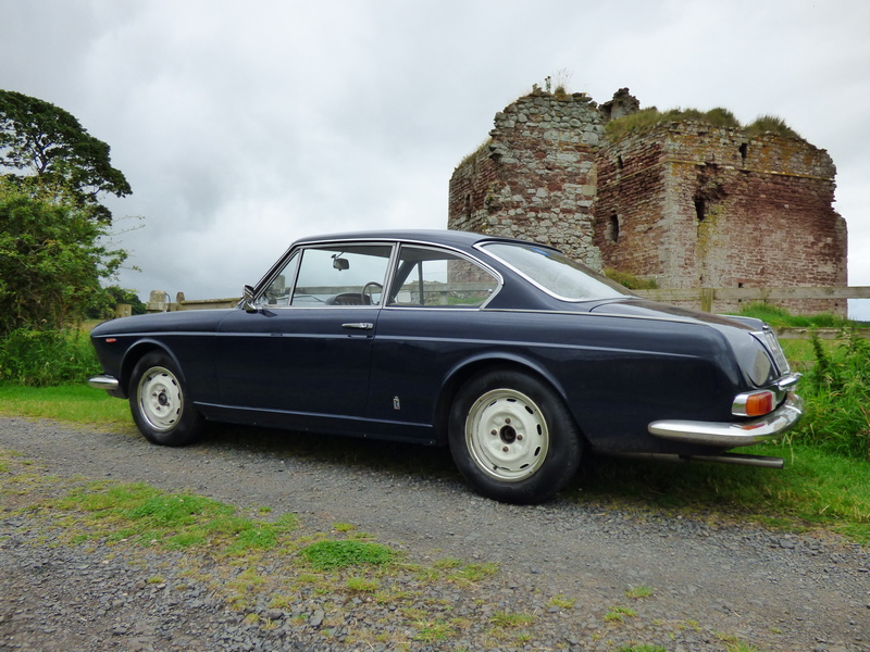 Limited car parking area beside Cessford Castle