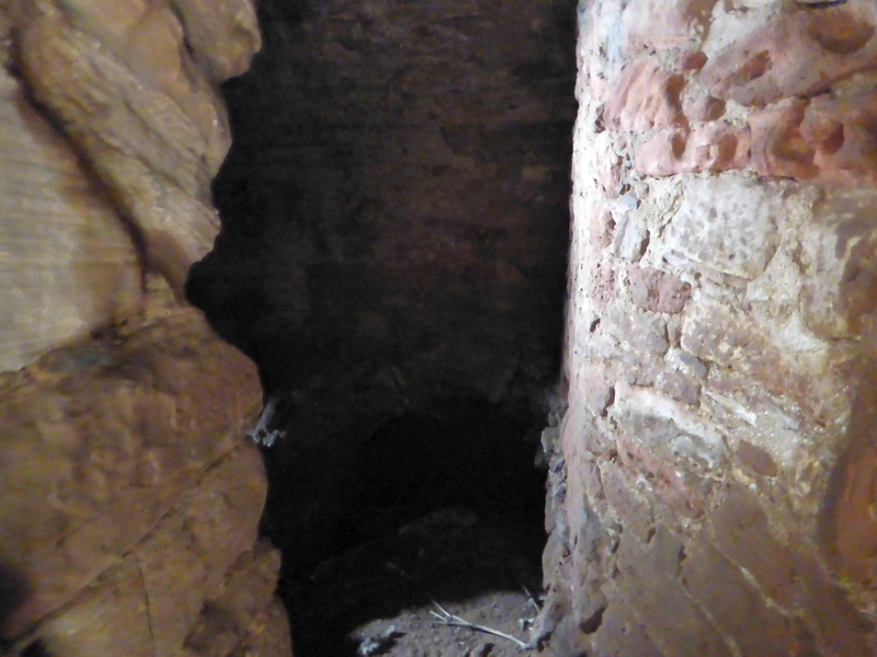 Room leading to the dungeon at Cessford Castle