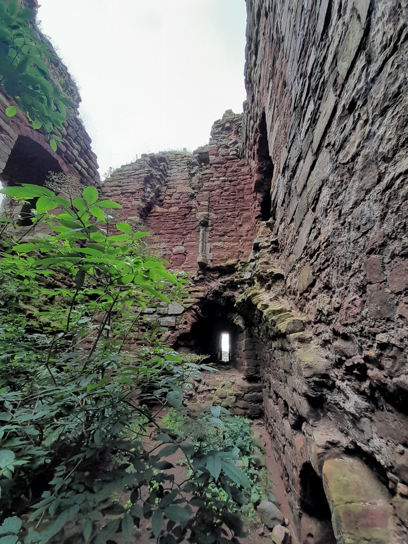 Interior of main tower at Cessford Castle