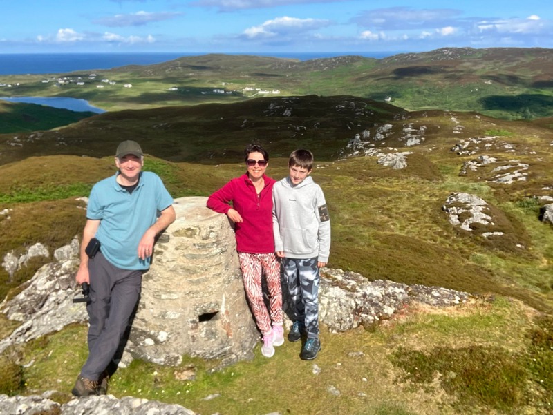 View of Colonsay looking north from one of its highest points