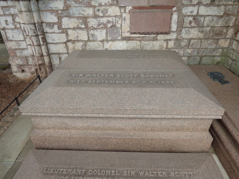 Sir Walter Scott's tomb at Dryburgh Abbey