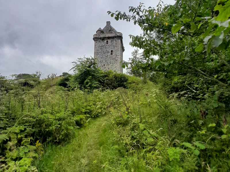 Fatlips Castle as you see it when climbing up from the Teviot Valley