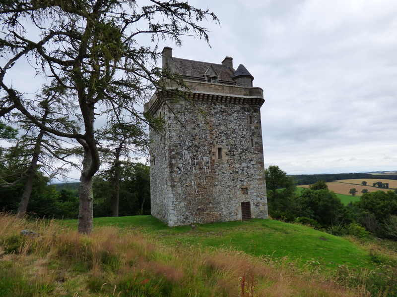 Fatlips Castle with entrance door barred by an iron yett