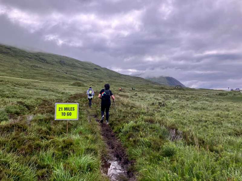 Glencoe Challenge - 5 miles in and 21 miles to go