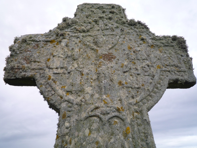 Kilchoman cross with carvings depicting crucifixion