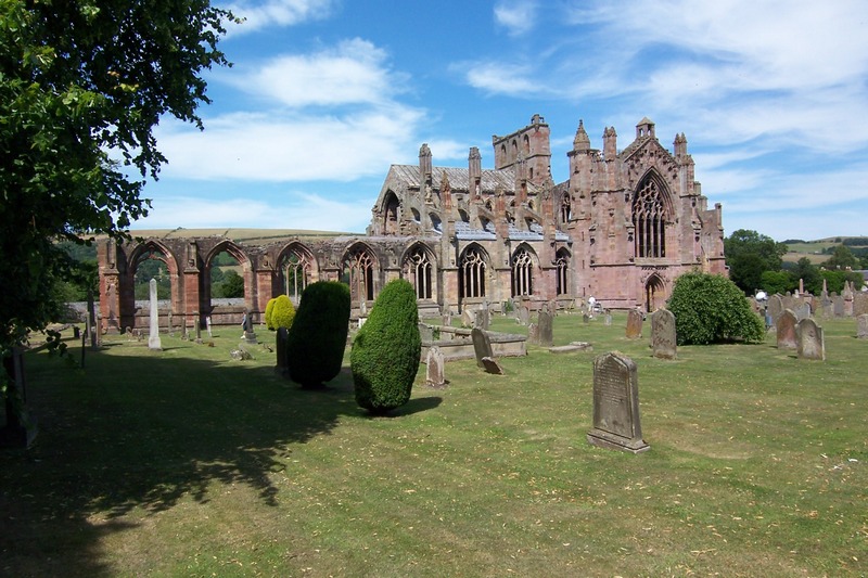 Melrose Abbey viewed from south