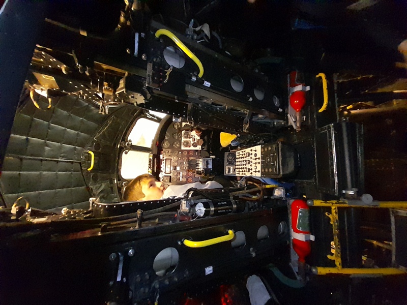 Inside the cockpit of an Avro Vulcan B1